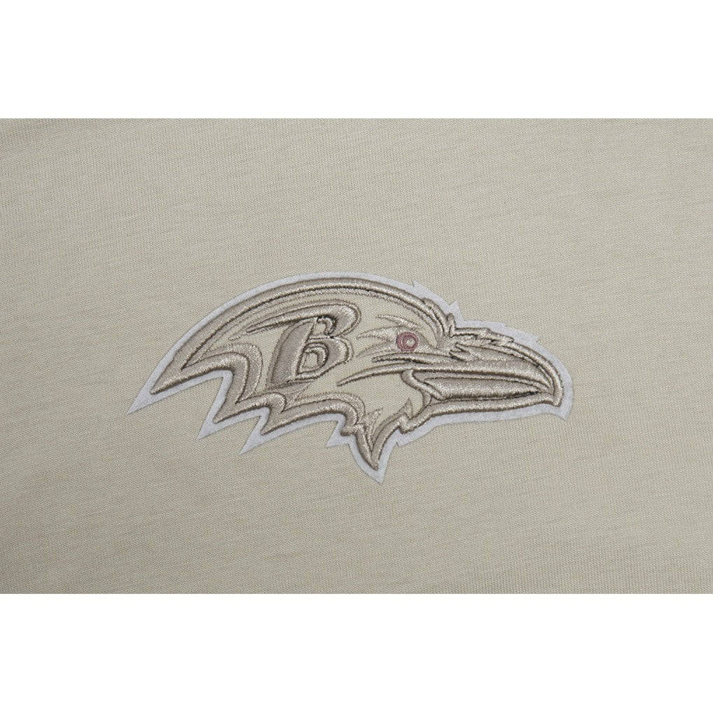 Baltimore Ravens Pro Standard Drop Shoulder T-Shirt Tan - NFL
