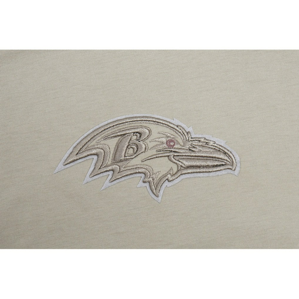 Baltimore Ravens Pro Standard Drop Shoulder T-Shirt Tan - NFL
