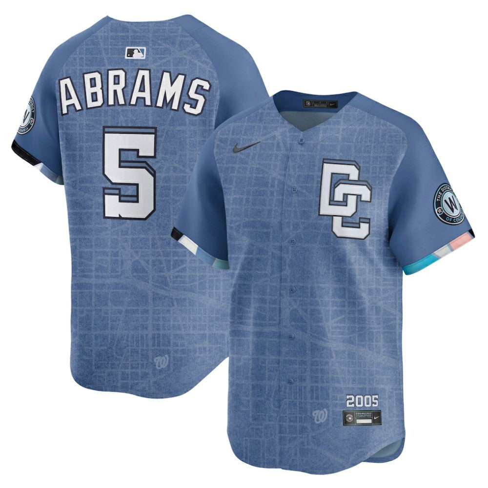 CJ Abrams Washington Nationals Nike 2025 City Connect Limited Jersey Clearance