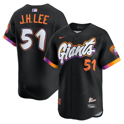 Jung Hoo Lee San Francisco Giants Nike 2025 City Connect Limited Jersey - Black | MLB Jerseys