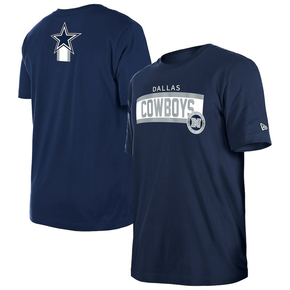 Dallas Cowboys New Era 3rd Down High Density Print T-Shirt Navy - NFL