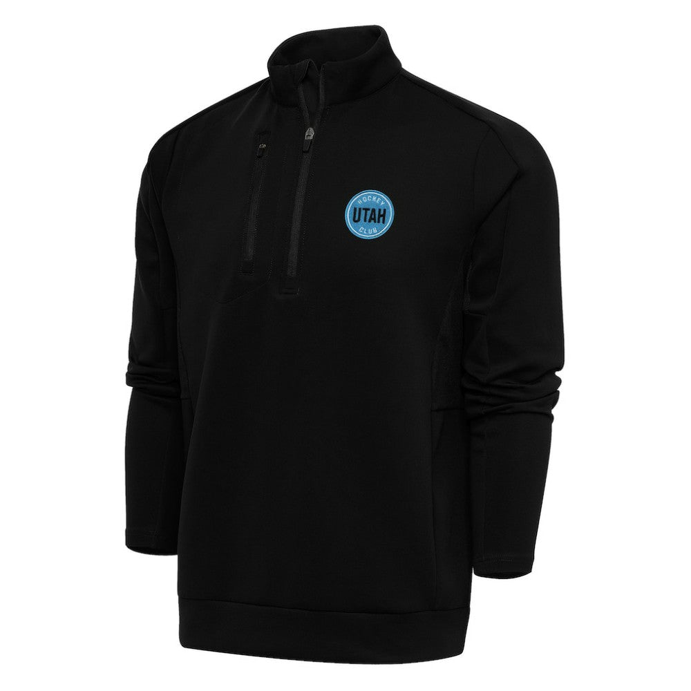 Utah Mammoth - Antigua Generation Quarter-Zip Pullover Top Black