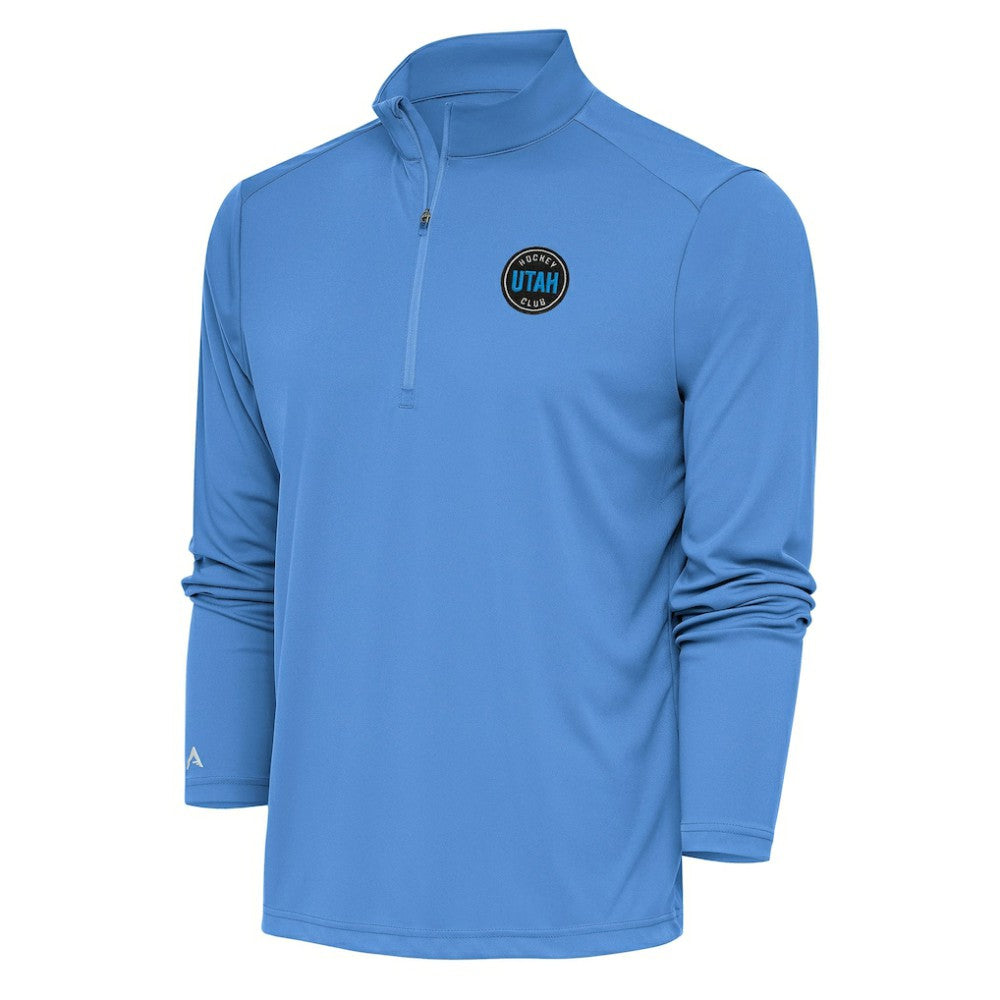 Utah Mammoth - Antigua Tribute Quarter-Zip Pullover Top Light Blue