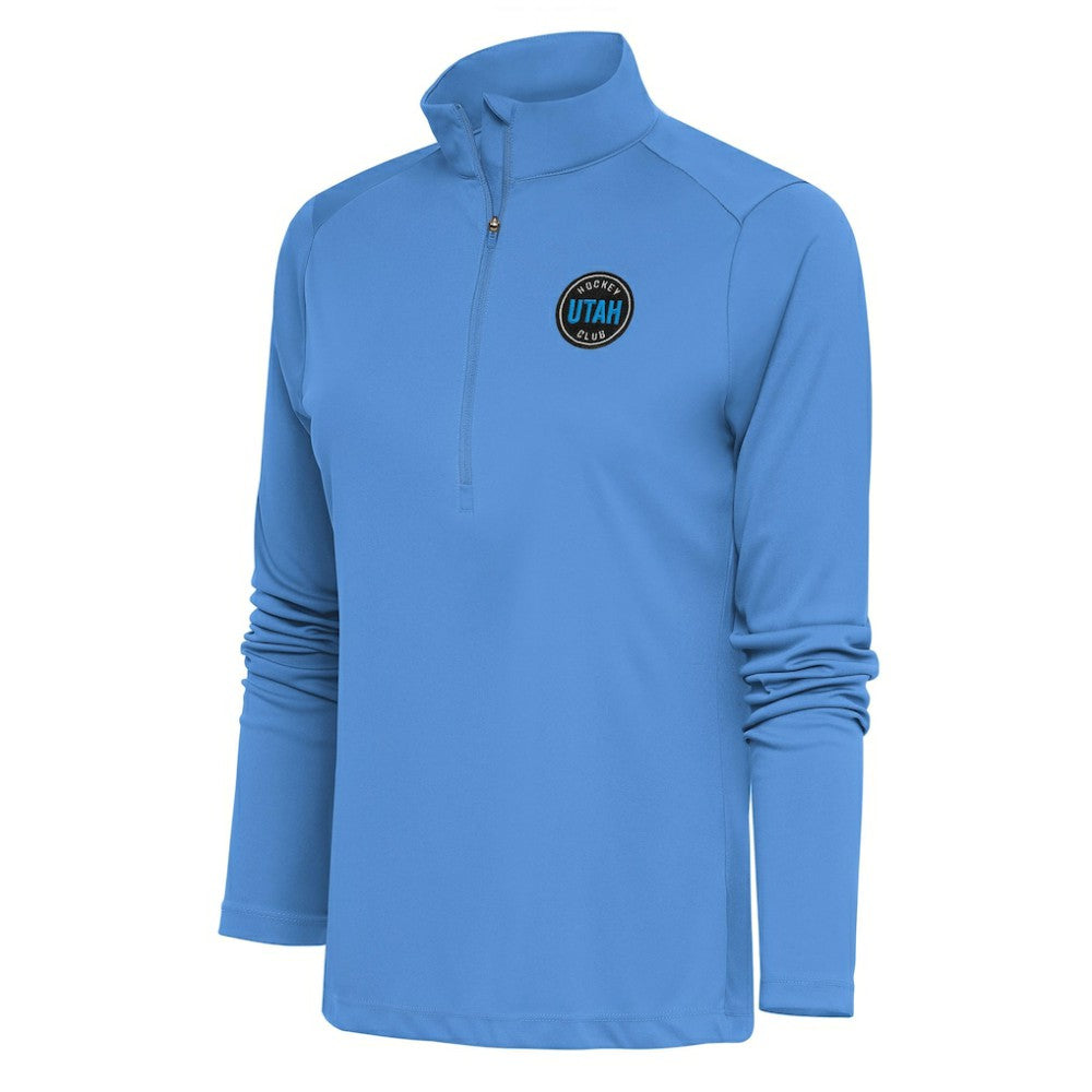 Utah Mammoth - Antigua Women's Tribute Half-Zip Pullover Top Light Blue