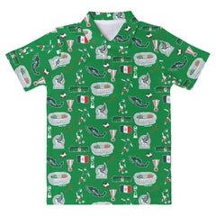 Mexico National Team Vive La Fete Youth Impressions Artwork Polo - Green