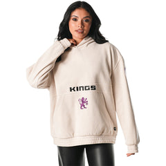 NBA - Sacramento Kings The Wild Collective Unisex Corduroy Tri-Blend Pullover Hoodie - Cream