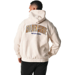 NBA - Golden State Warriors The Wild Collective Unisex Corduroy Tri-Blend Pullover Hoodie - Cream