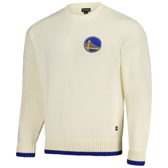 NBA - Golden State Warriors The Wild Collective Unisex Jacquard Knit Pullover Sweater - Cream