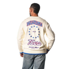 NBA - Philadelphia 76ers The Wild Collective Unisex Jacquard Knit Pullover Sweater - Cream