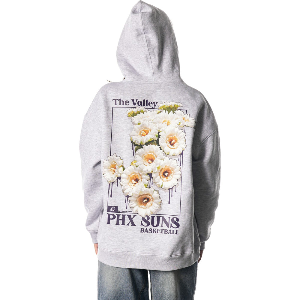 NBA - Phoenix Suns The Wild Collective Unisex Full-Zip Floral Hoodie - Heather Gray