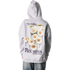 NBA - Phoenix Suns The Wild Collective Unisex Full-Zip Floral Hoodie - Heather Gray