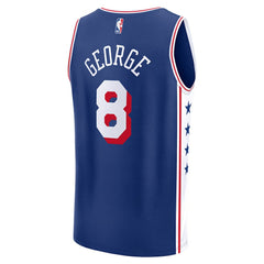 Fanatics - Paul George Philadelphia 76ers Fast Break Replica Player Jersey - Icon Edition - Royal