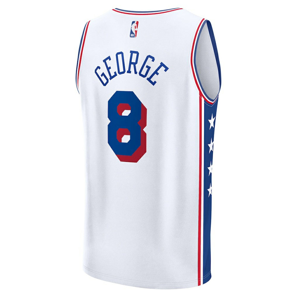 Fanatics - Paul George Philadelphia 76ers Fast Break Replica Player Jersey - Association Edition - White