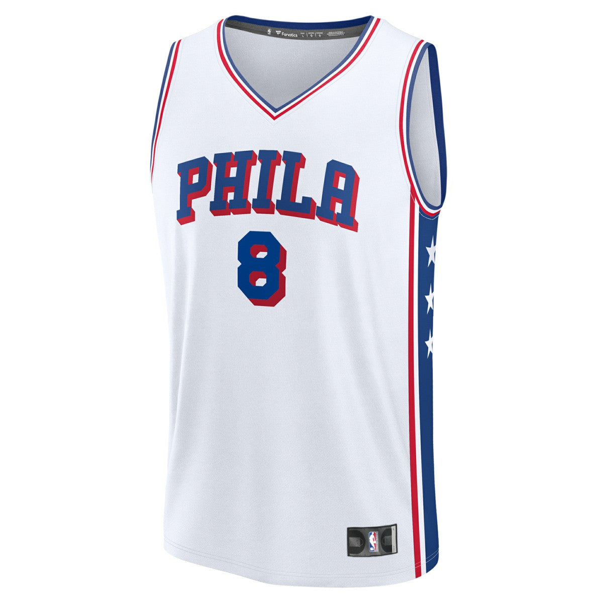 Fanatics - Paul George Philadelphia 76ers Youth Fast Break Replica Player Jersey - Association Edition - White