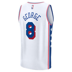 Fanatics - Paul George Philadelphia 76ers Youth Fast Break Replica Player Jersey - Association Edition - White