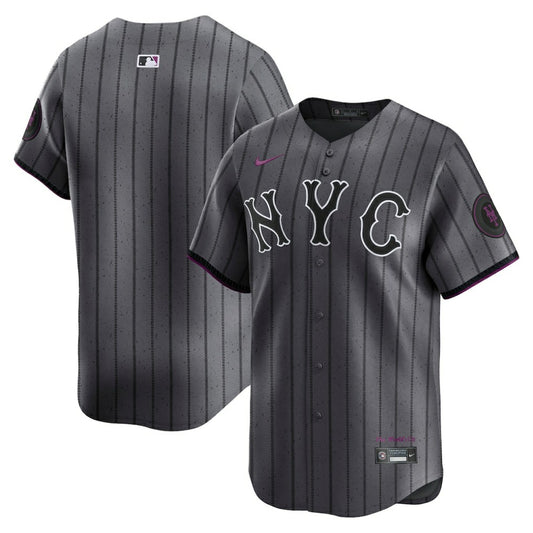 New York Mets Nike City Connect Limited Jersey - Gray | MLB Jerseys