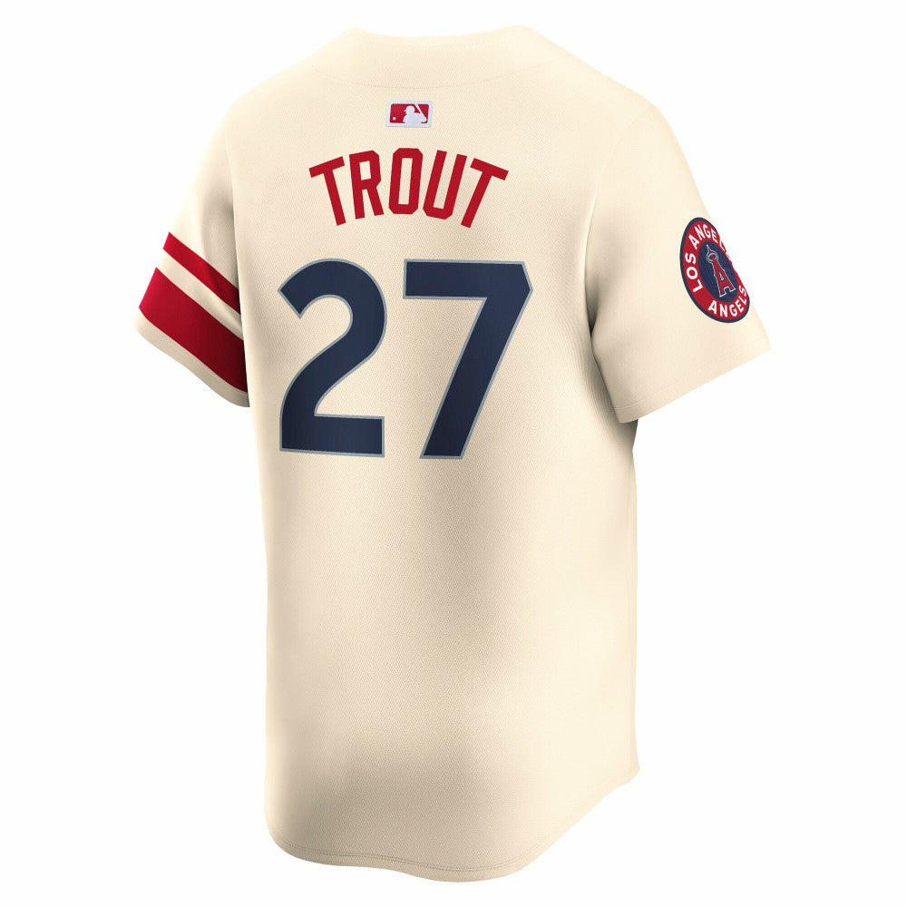 Mike Trout Los Angeles Angels Nike City Connect Limited Jersey - Natural | MLB Jerseys