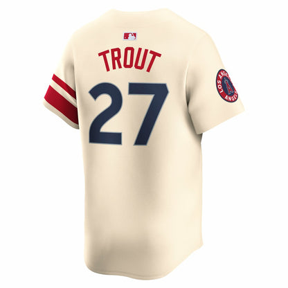Mike Trout Los Angeles Angels Nike City Connect Limited Jersey - Natural | MLB Jerseys