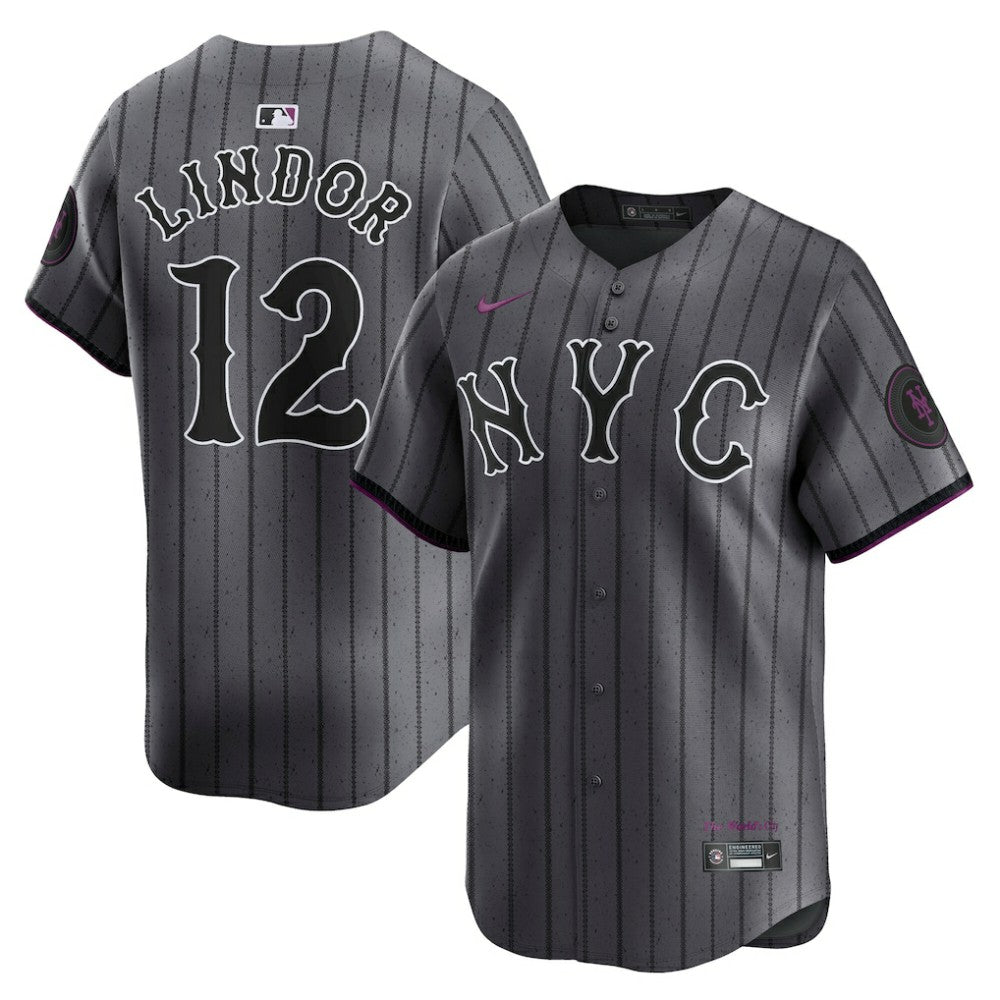 Francisco Lindor New York Mets Nike City Connect Limited Jersey Clearance