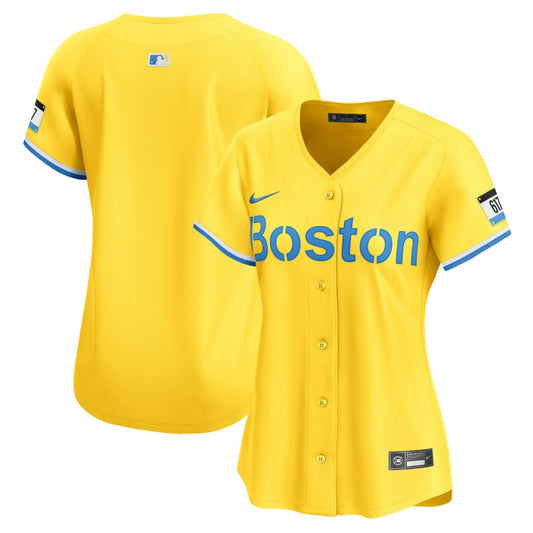 Boston Red Sox Nike Women's City Connect Limited Jersey - Yellow | MLB Jerseys