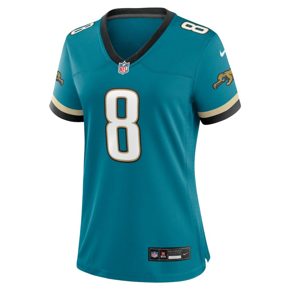 Mark Brunell Jacksonville Jaguars Women's Prowler Throwback Retired Player Game Jersey - Teal | NFL Jerseys