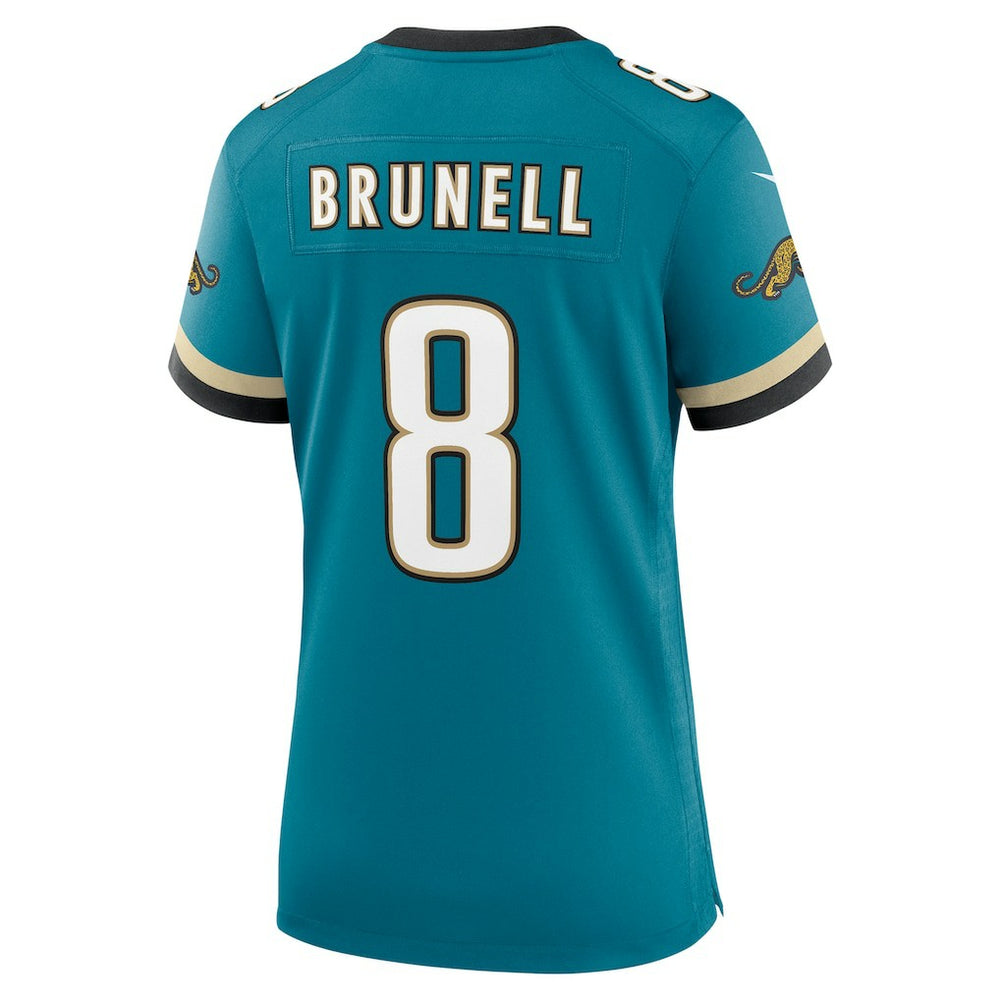 Mark Brunell Jacksonville Jaguars Women's Prowler Throwback Retired Player Game Jersey Teal - Nike