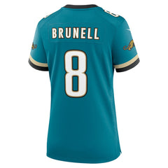 Mark Brunell Jacksonville Jaguars Women's Prowler Throwback Retired Player Game Jersey Teal - Nike