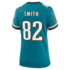 Jimmy Smith Jacksonville Jaguars Women's Prowler Throwback Retired Player Game Jersey Teal - Nike