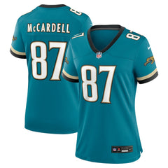 Keenan McCardell Jacksonville Jaguars Women's Prowler Throwback Retired Player Game Jersey Teal - Nike
