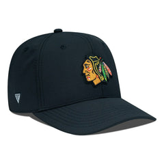 Chicago Blackhawks Levelwear Rise Flex Hat Black