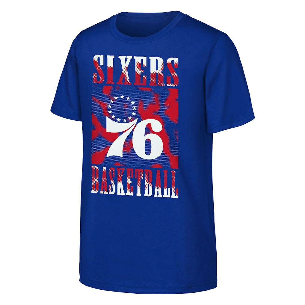 NBA - Philadelphia 76ers Youth Garage Hero T-Shirt - Royal