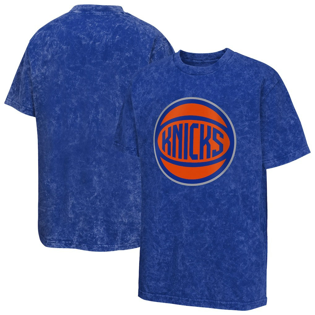NBA - New York Knicks Youth Rugged Defense T-Shirt - Blue