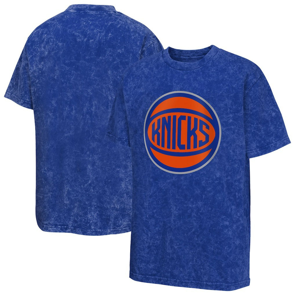 NBA - New York Knicks Youth Rugged Defense T-Shirt - Blue