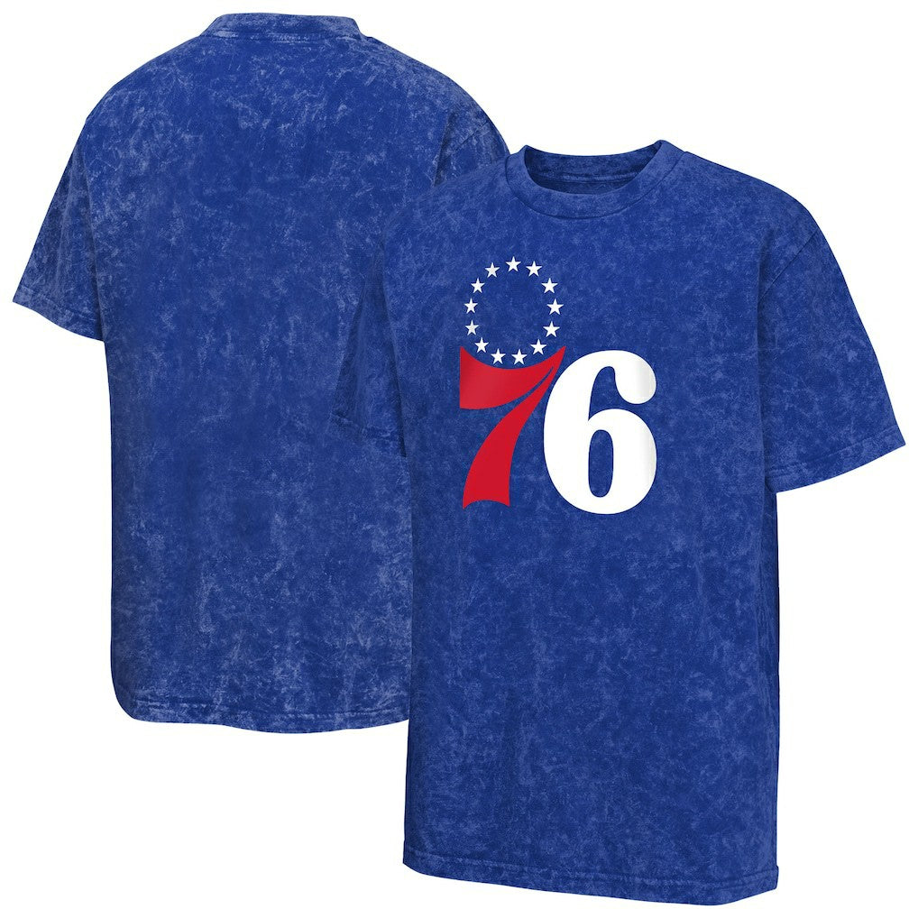 NBA - Philadelphia 76ers Youth Rugged Defense T-Shirt - Royal