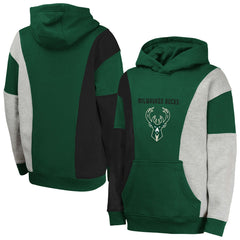 NBA - Milwaukee Bucks Youth Ace In the Hole Pullover Hoodie - Hunter Green