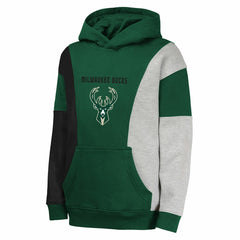 NBA - Milwaukee Bucks Youth Ace In the Hole Pullover Hoodie - Hunter Green