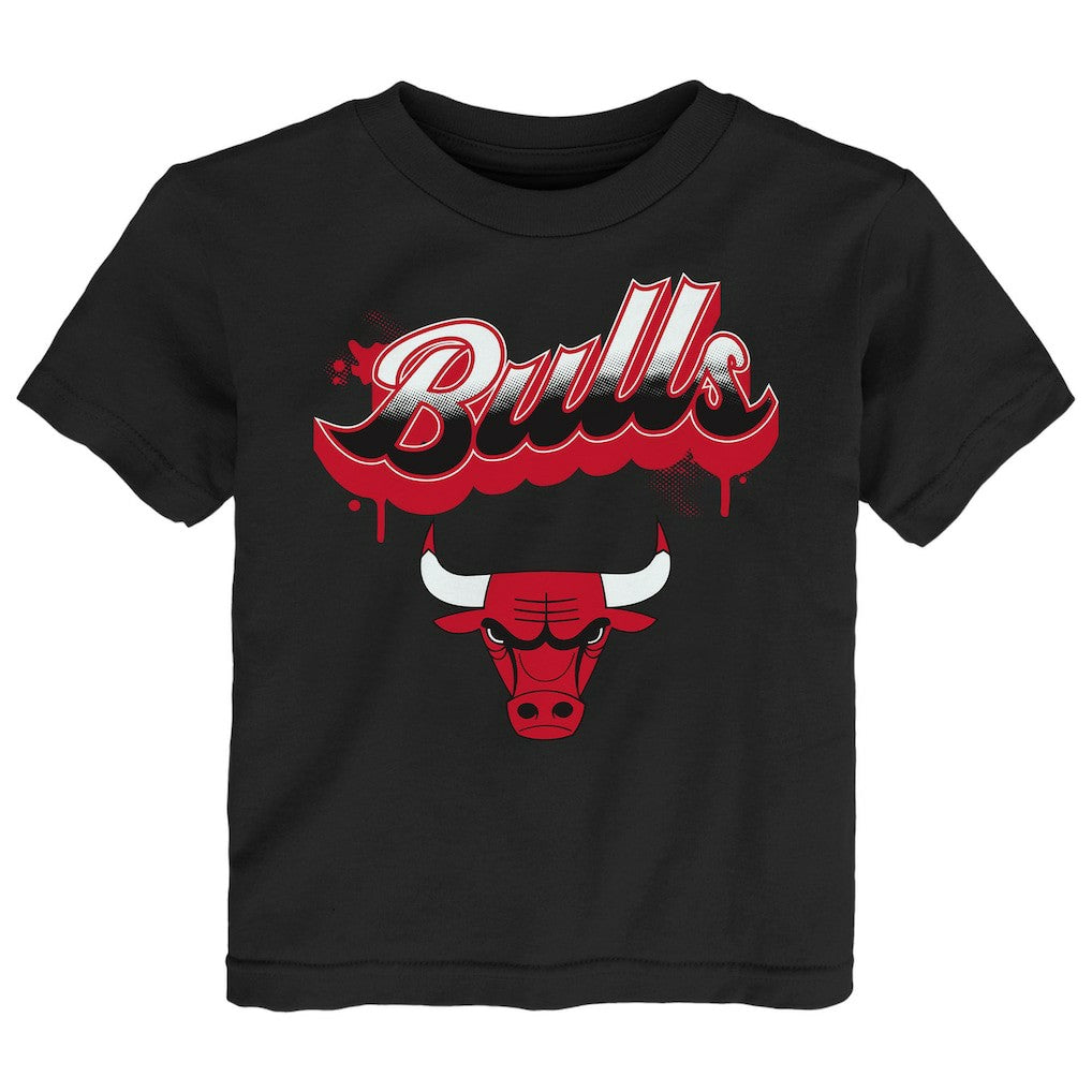 NBA - Chicago Bulls Youth Bubbly Script T-Shirt - Black