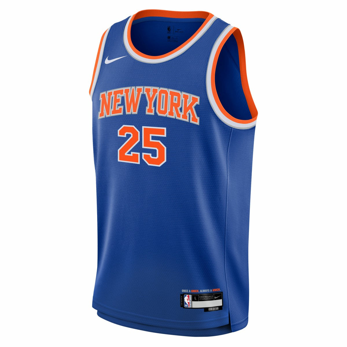 Nike - Mikal Bridges New York Knicks Youth Swingman Jersey - Icon Edition - Blue