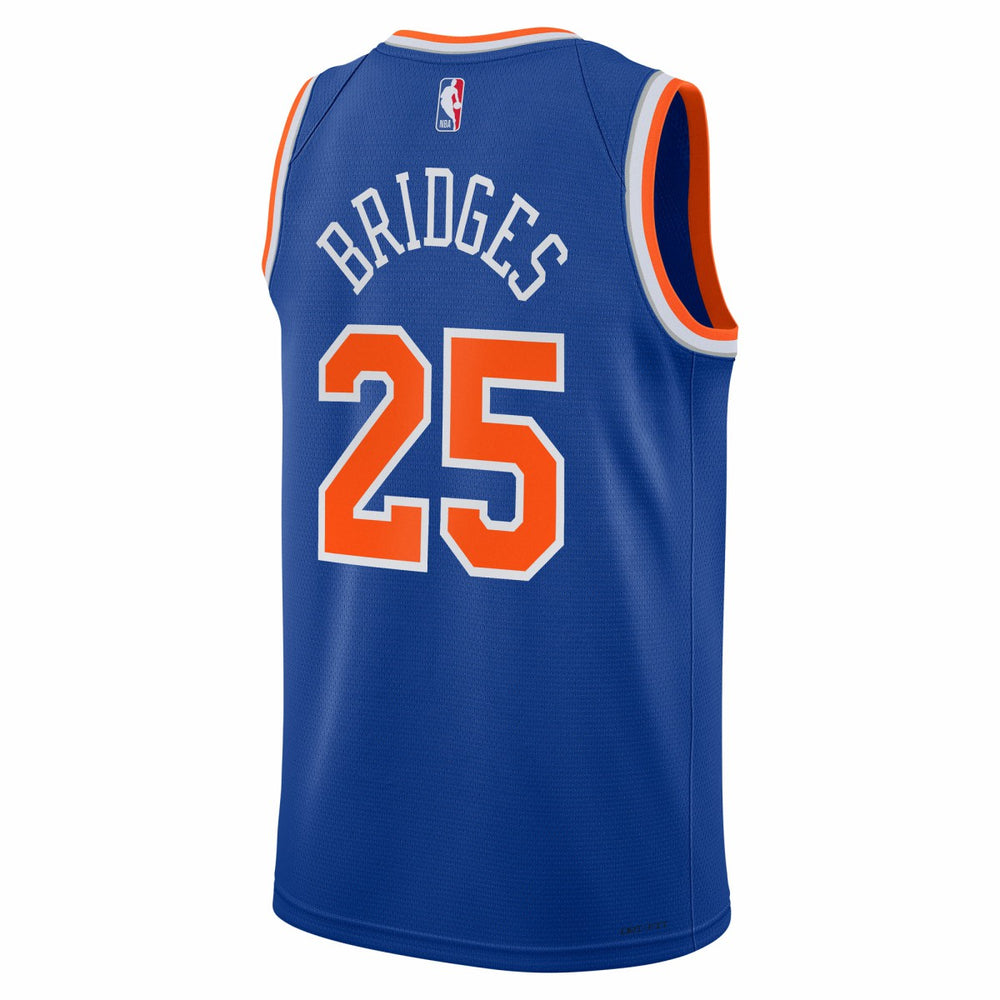 Nike - Mikal Bridges New York Knicks Youth Swingman Jersey - Icon Edition - Blue