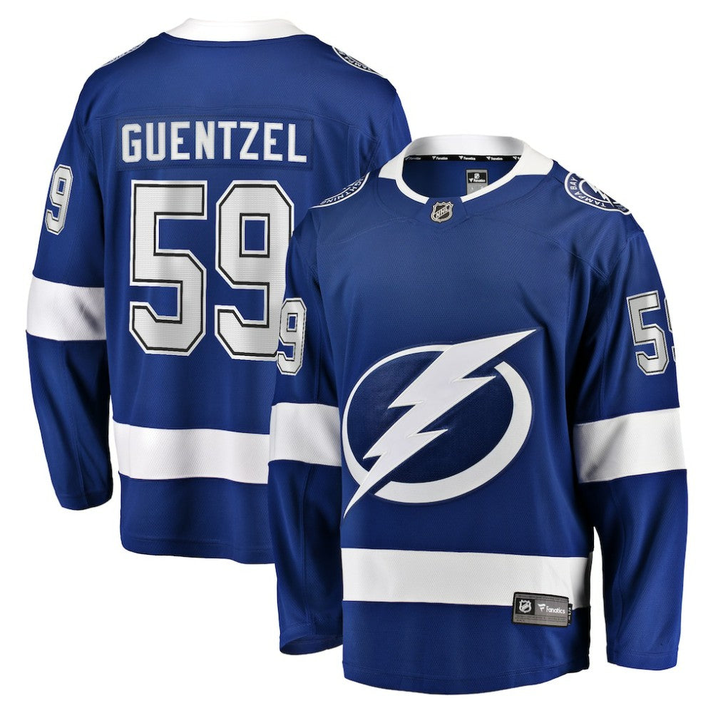 Jake Guentzel Tampa Bay Lightning Fanatics Home Premier Breakaway Player Jersey - Blue | NHL Jerseys