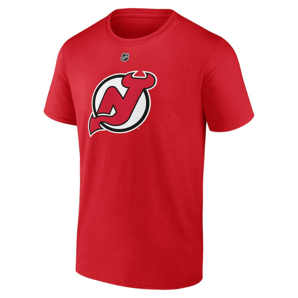Jacob Markstrom New Jersey Devils - Fanatics Authentic Stack Name & Number T-Shirt Red