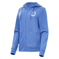 Indianapolis Colts Antigua Women's Seeker Full-Zip Hoodie Jacket Heather Royal - NFL