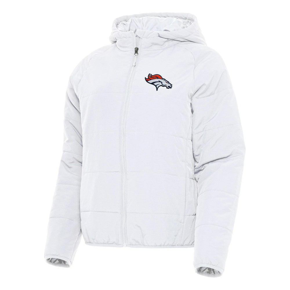 Denver Broncos Antigua Women's Universe Full-Zip Hoodie Jacket White - NFL