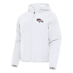 Denver Broncos Antigua Women's Universe Full-Zip Hoodie Jacket White - NFL
