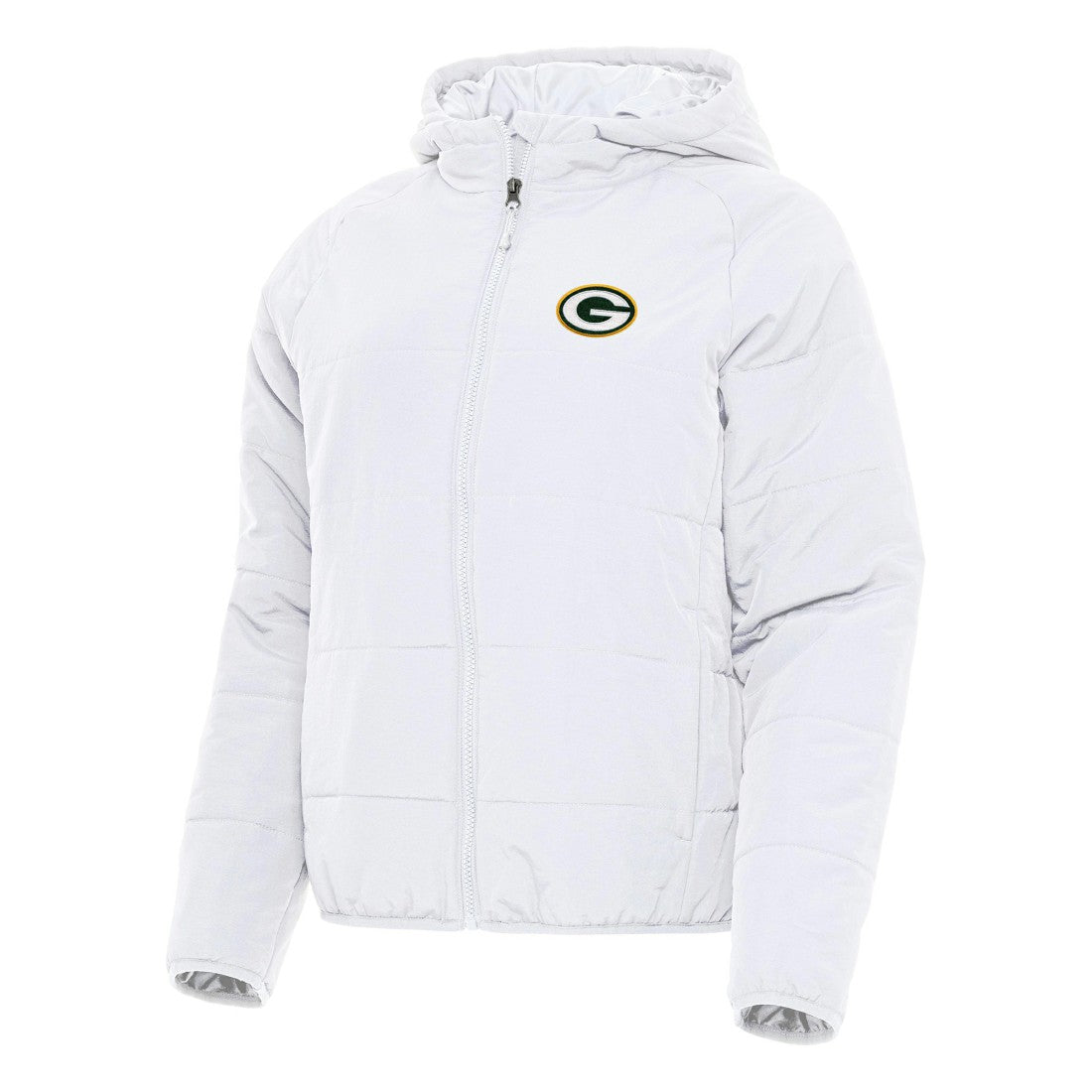 Green Bay Packers Antigua Women's Universe Full-Zip Hoodie Jacket White - NFL