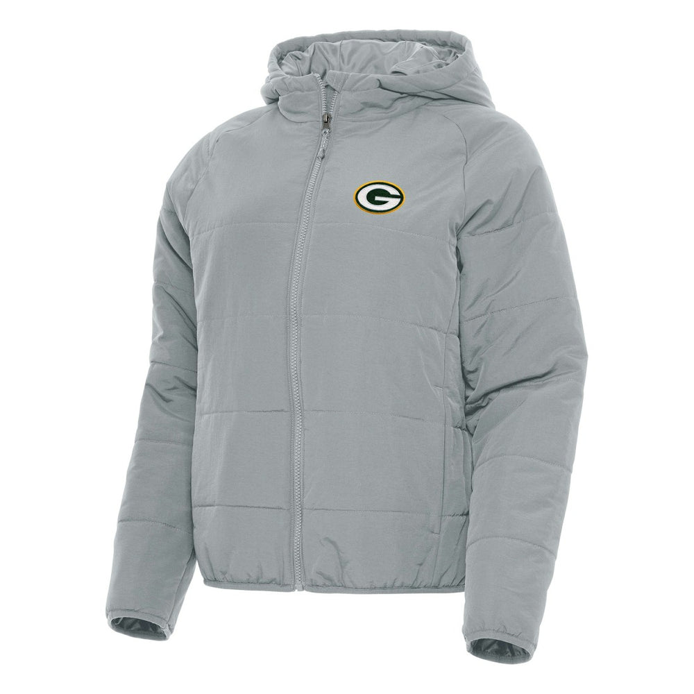 Green Bay Packers Antigua Women's Universe Full-Zip Hoodie Jacket Gray - NFL