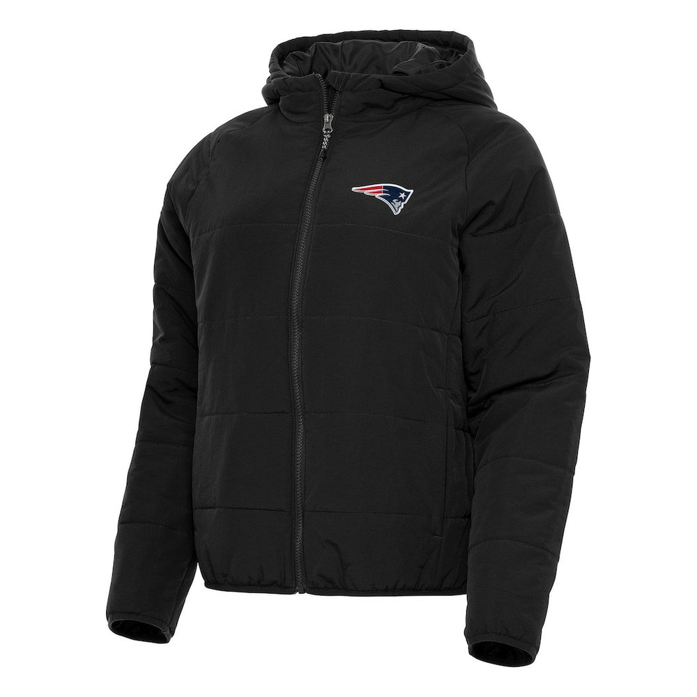 New England Patriots Antigua Women's Universe Full-Zip Hoodie Jacket Black - NFL