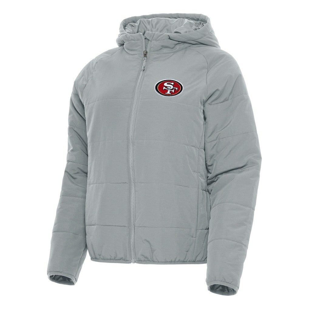 San Francisco 49ers Antigua Women's Universe Full-Zip Hoodie Jacket Gray - NFL