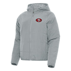 San Francisco 49ers Antigua Women's Universe Full-Zip Hoodie Jacket Gray - NFL