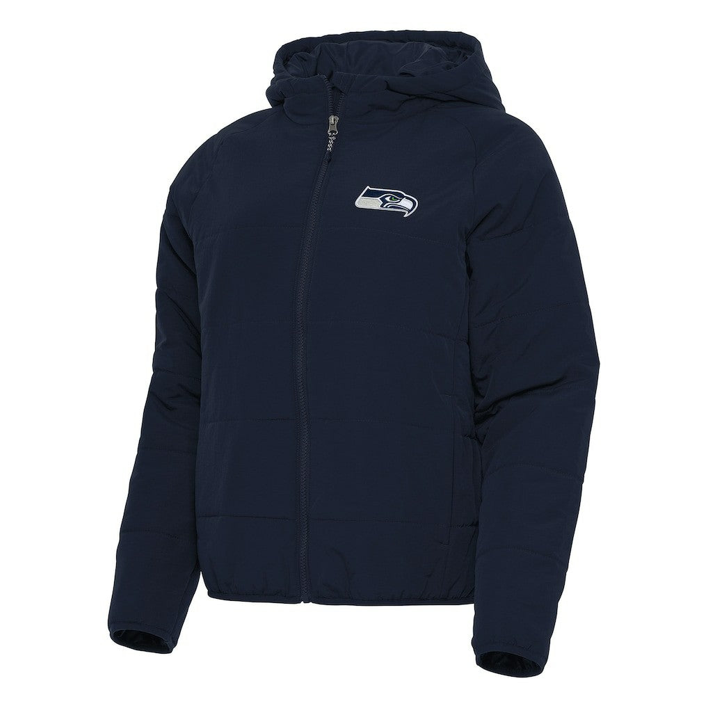 Seattle Seahawks Antigua Women's Universe Full-Zip Hoodie Jacket College Navy - NFL